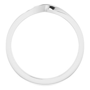 Sterling Silver Polished 3 Mm Polished Twisted Stackable Ring Size 7