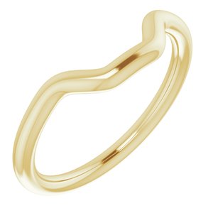 14K Yellow Gold Emerald 8 X 6 Mm Polished Band Size 7