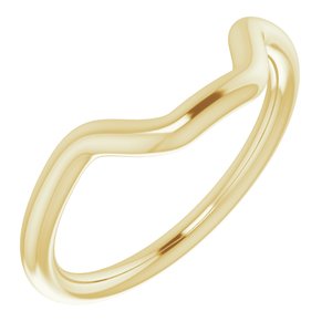 14K Yellow Gold Emerald 10 X 8 Mm Polished Band Size 7