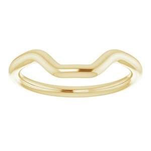 14K Yellow Gold Emerald 8 X 6 Mm Polished Band Size 7