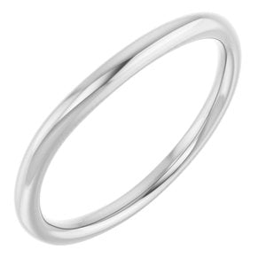 Platinum Polished Matching Band Size 7