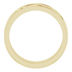 14K Yellow Gold Infinity-Inspired Band Size 9.5
