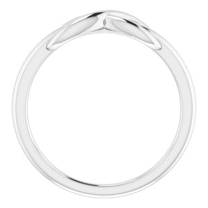 Sterling Silver Polished Infinity-Inspired Ring Size 7
