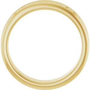 10K Yellow Or White Or Rose Gold Celtic-Inspired Flat Band