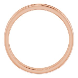 14K Yellow Or White Or Rose Gold Or Sterling Silver Or Platinum Celtic-Inspired Flat Band