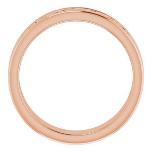 14K Yellow Or White Or Rose Gold Or Sterling Silver Or Platinum Celtic-Inspired Flat Band