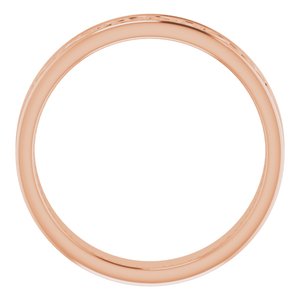 14K Yellow Or White Or Rose Gold Or Sterling Silver Or Platinum Celtic-Inspired Flat Band