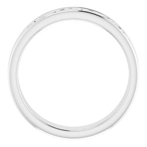 Continuum Sterling Silver Celtic-Inspired Flat Band