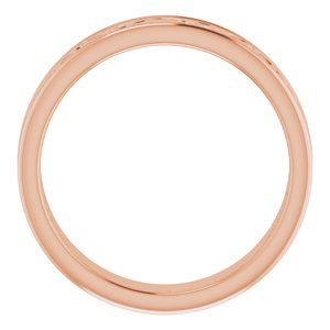 14K Yellow Or White Or Rose Gold Or Sterling Silver Or Platinum Celtic-Inspired Flat Band
