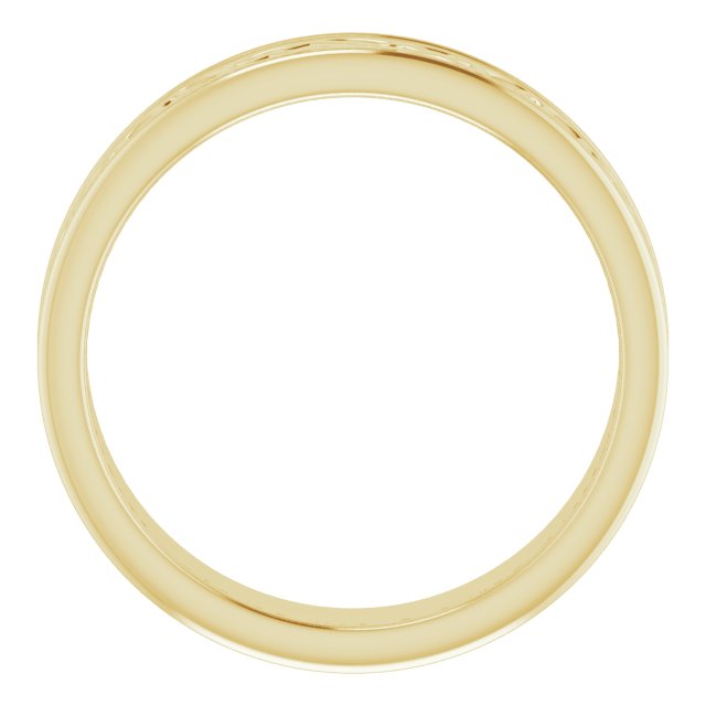 14K Or 10K Yellow Or White Gold Or Sterling Silver Polished Celtic-Inspired Standard-Fit Flat Band