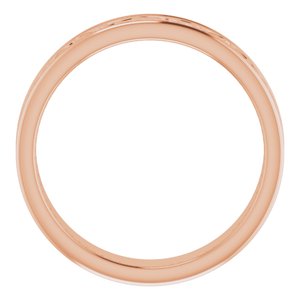 10K Yellow Or White Or Rose Gold Celtic-Inspired Flat Band