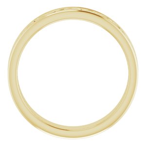 10K Yellow Or White Or Rose Gold Celtic-Inspired Flat Band