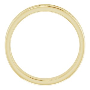 10K Yellow Or White Or Rose Gold Celtic-Inspired Flat Band