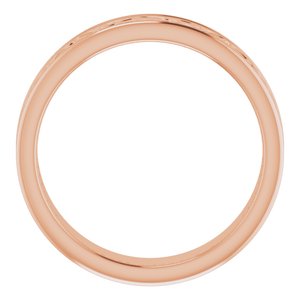 14K Yellow Or White Or Rose Gold Or Sterling Silver Or Platinum Celtic-Inspired Flat Band