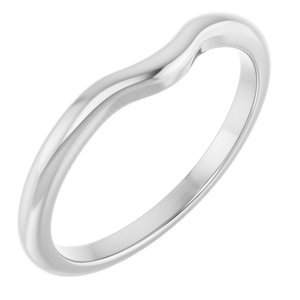 14K White Gold Polished Matching Band Size 7