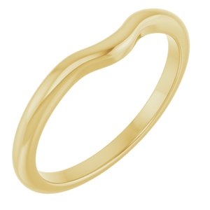 14K Yellow Gold Polished Matching Band Size 7