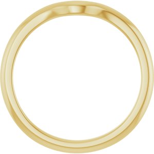 14K Yellow Gold Polished Matching Band Size 7