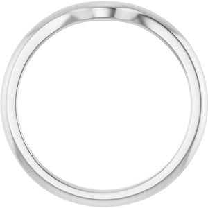 14K White Gold Polished Matching Band Size 7