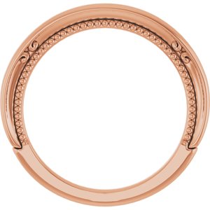 14K Rose Gold Polished Matching Band Size 7