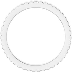 14K Yellow Or White Or Rose Gold Or Sterling Silver Or Platinum Grooved Half Round Band