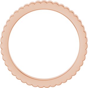 14K Yellow Or White Or Rose Gold Or Sterling Silver Or Platinum Grooved Half Round Band