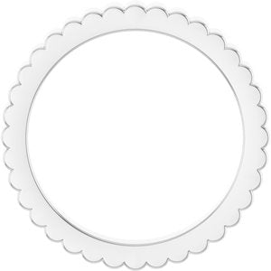 14K Yellow Or White Or Rose Gold Or Sterling Silver Or Platinum Grooved Half Round Band