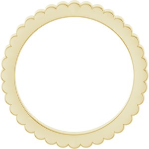 14K Yellow Gold 2 Mm Polished Grooved Band Size 4.5
