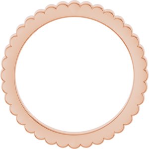 14K Yellow Or White Or Rose Gold Or Sterling Silver Or Platinum Grooved Half Round Band