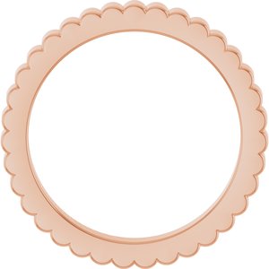 14K Yellow Or White Or Rose Gold Or Sterling Silver Or Platinum Grooved Half Round Band
