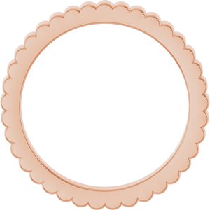 14K Yellow Or White Or Rose Gold Or Sterling Silver Or Platinum Grooved Half Round Band