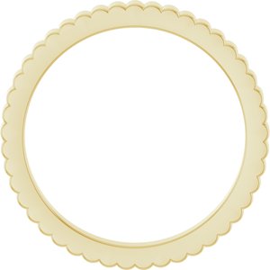 18K Yellow Or White Or Rose Gold Grooved Half Round Band