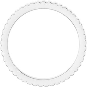 14K Yellow Or White Or Rose Gold Or Sterling Silver Or Platinum Grooved Half Round Band