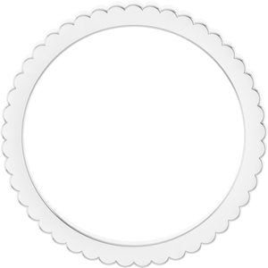 14K Yellow Or White Or Rose Gold Or Sterling Silver Or Platinum Grooved Half Round Band
