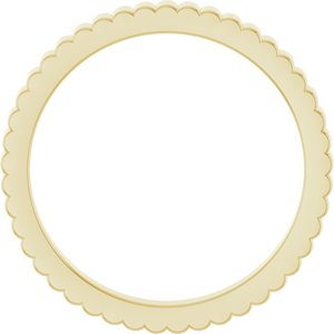 14K Yellow Or White Or Rose Gold Or Sterling Silver Or Platinum Grooved Half Round Band