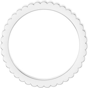 14K Yellow Or White Or Rose Gold Or Sterling Silver Or Platinum Grooved Half Round Band