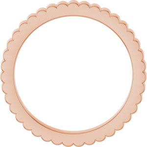 14K Yellow Or White Or Rose Gold Or Sterling Silver Or Platinum Grooved Half Round Band