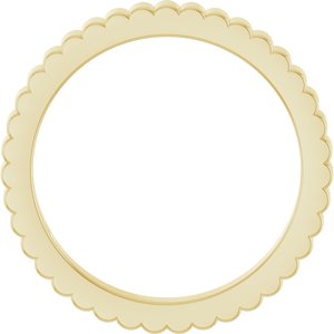 14K Yellow Or White Or Rose Gold Or Sterling Silver Or Platinum Grooved Half Round Band