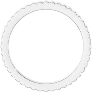 14K Yellow Or White Or Rose Gold Or Sterling Silver Or Platinum Grooved Half Round Band