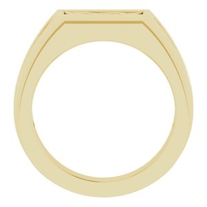 14K Yellow Gold Polished Celtic-Inspired Ring Size 11