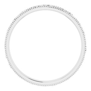 14K Yellow Or White Or Rose Gold Or Sterling Silver Or Platinum 3.2 Mm Polished Floral Band
