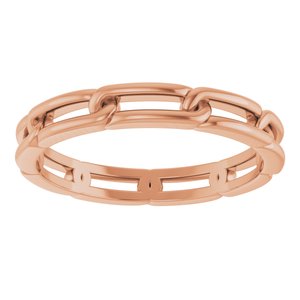 14K Rose Gold Link Band Size 7