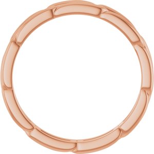 14K Rose Gold Link Band Size 7