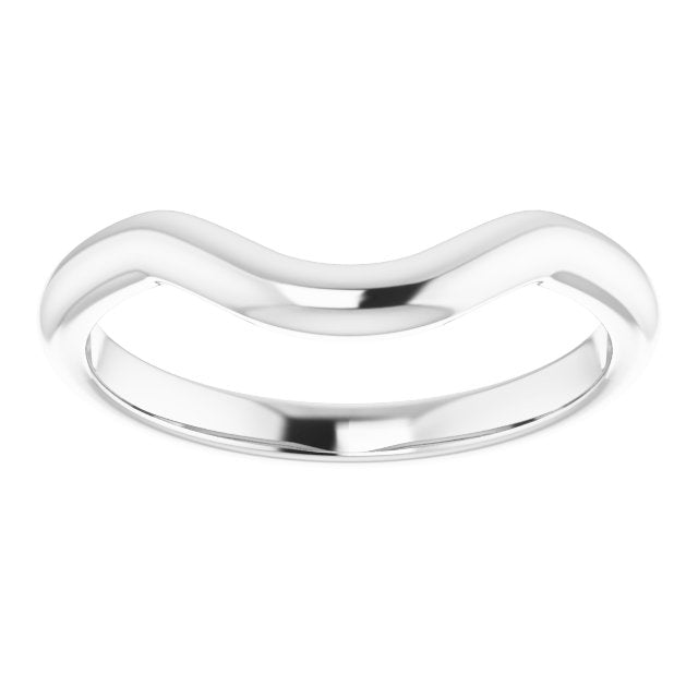 14K Yellow Or White Gold Round Polished Band, Size: 7