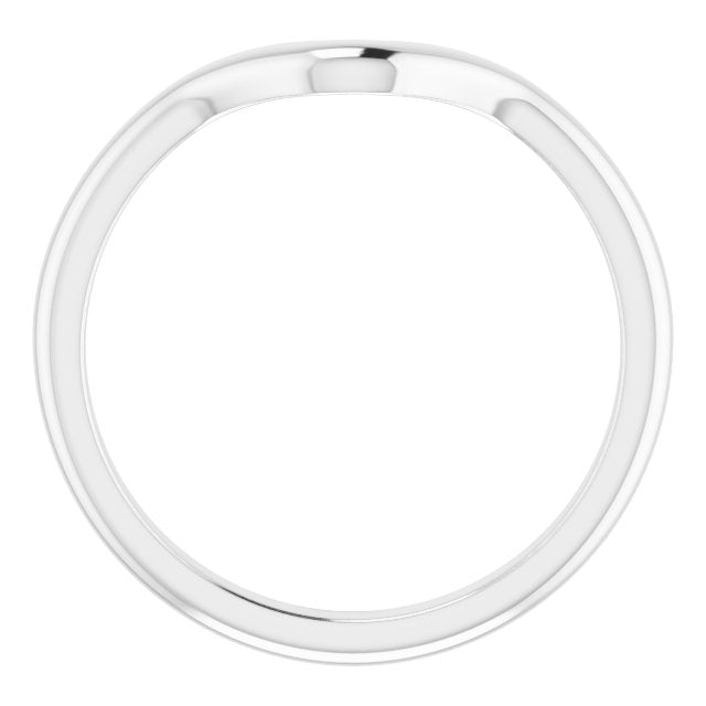 14K Yellow Or White Gold Marquise Polished Band, Size: 7