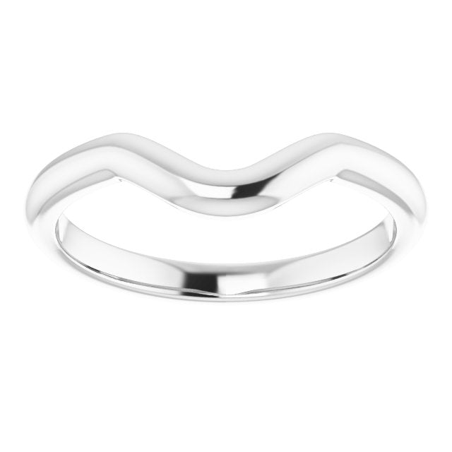 14K Yellow Or White Gold Oval Polished Band, Size: 7