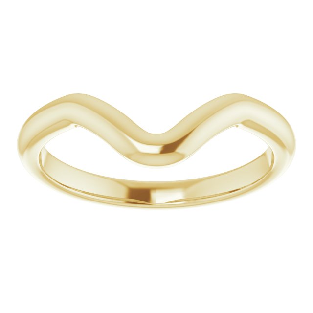 14K Yellow Or White Gold Marquise Polished Band, Size: 7