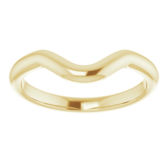 14K Yellow Or White Gold Oval Polished Band, Size: 7