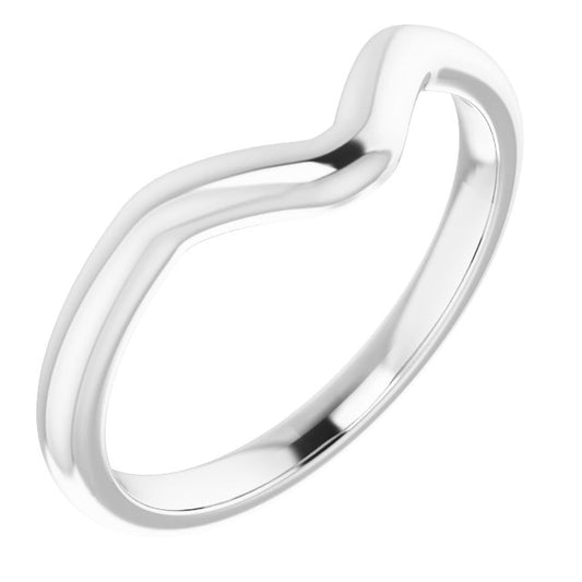 14K Yellow Or White Gold Marquise Polished Band, Size: 7