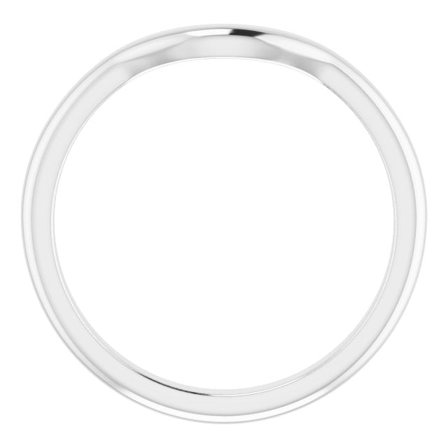 14K Yellow Or White Gold Round Polished Band, Size: 7
