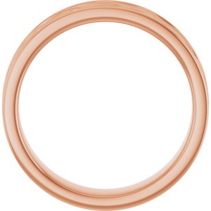 14K Rose Gold Woven-Design Band Size 10